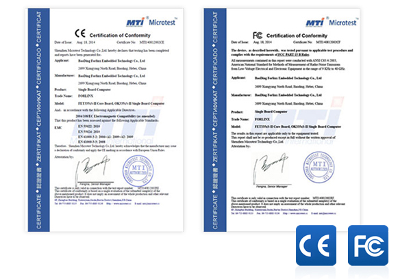 AM335通过CE FCC 认证